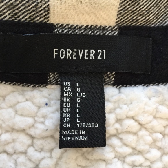 FOREVER 21 fleece lined flannel - Picture 5 of 7
